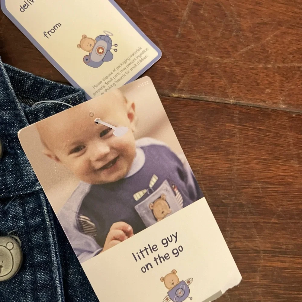 Y2K Carters Denim Overalls 0-3 months NWT